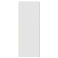Produktbild för Väggmonterat skåp Vit högglans 33 x 34,5 x 90 cm