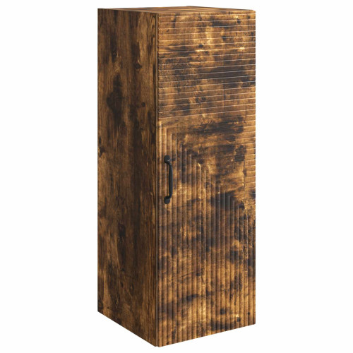 vidaXL Väggmonterat skåp Rökt ek 33 x 34,5 x 90 cm Konstruerat trä