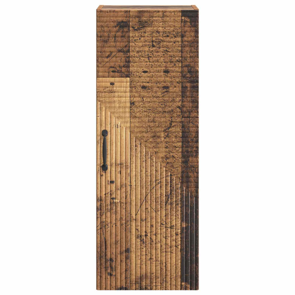 Produktbild för Väggmonterat skåp Gammalt trä 33 x 34,5 x 90 cm Konstruerat trä