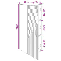 Produktbild för Väggmonterat skåp Artisan-ek 33 x 34,5 x 90 cm Konstruerat trä