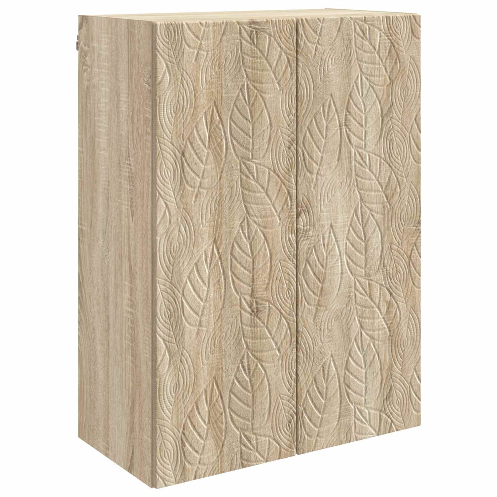Produktbild för Väggmonterat skåp Sonoma-ek 66 x 34,5 x 90 cm Konstruerat trä