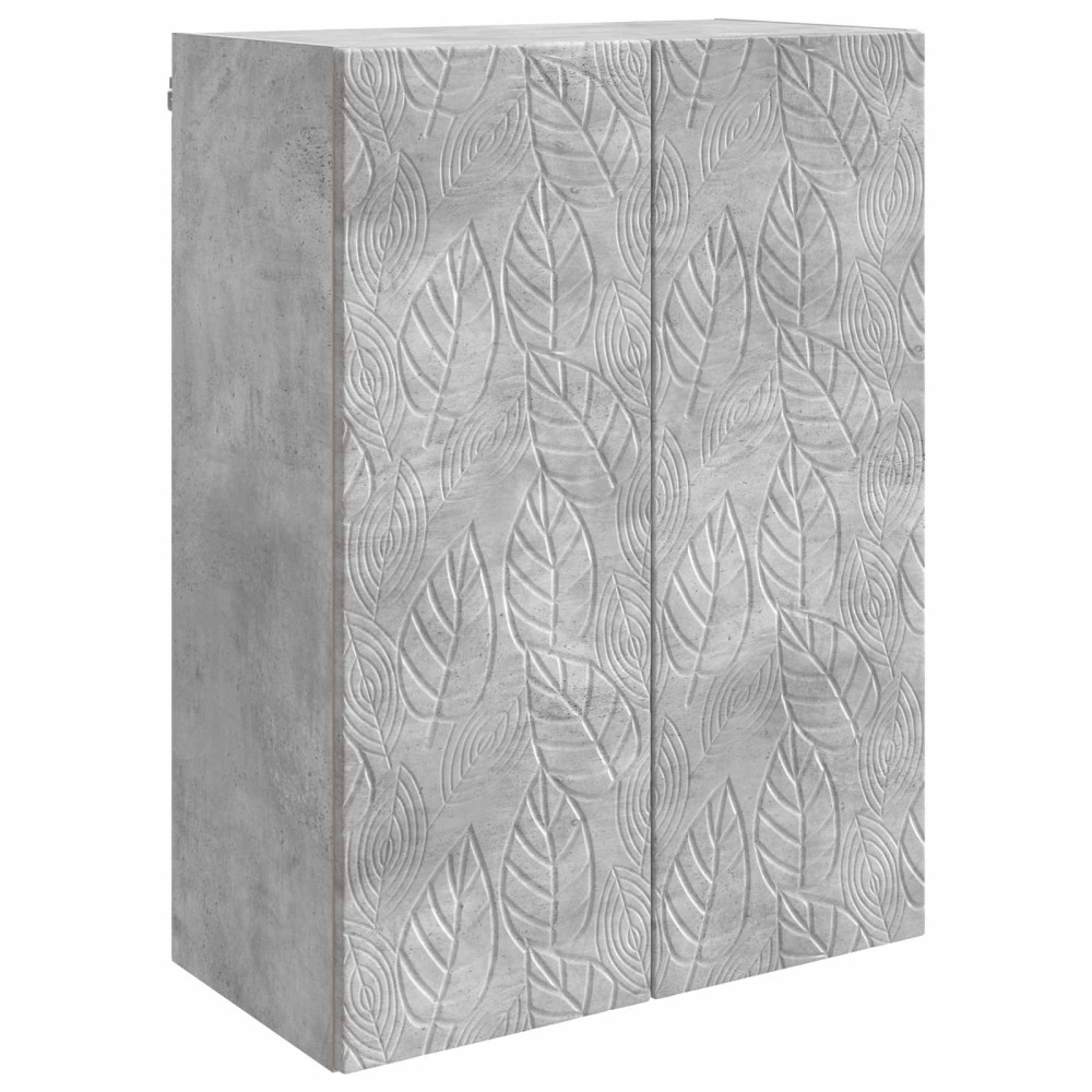 Produktbild för Väggmonterat skåp Betonggrå 66 x 34,5 x 90 cm Konstruerat trä
