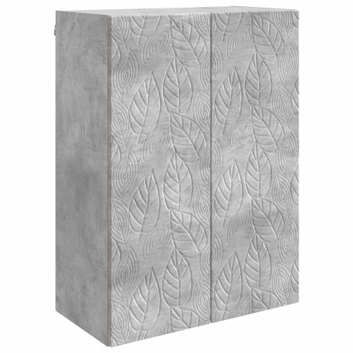 vidaXL Väggmonterat skåp Betonggrå 66 x 34,5 x 90 cm Konstruerat trä