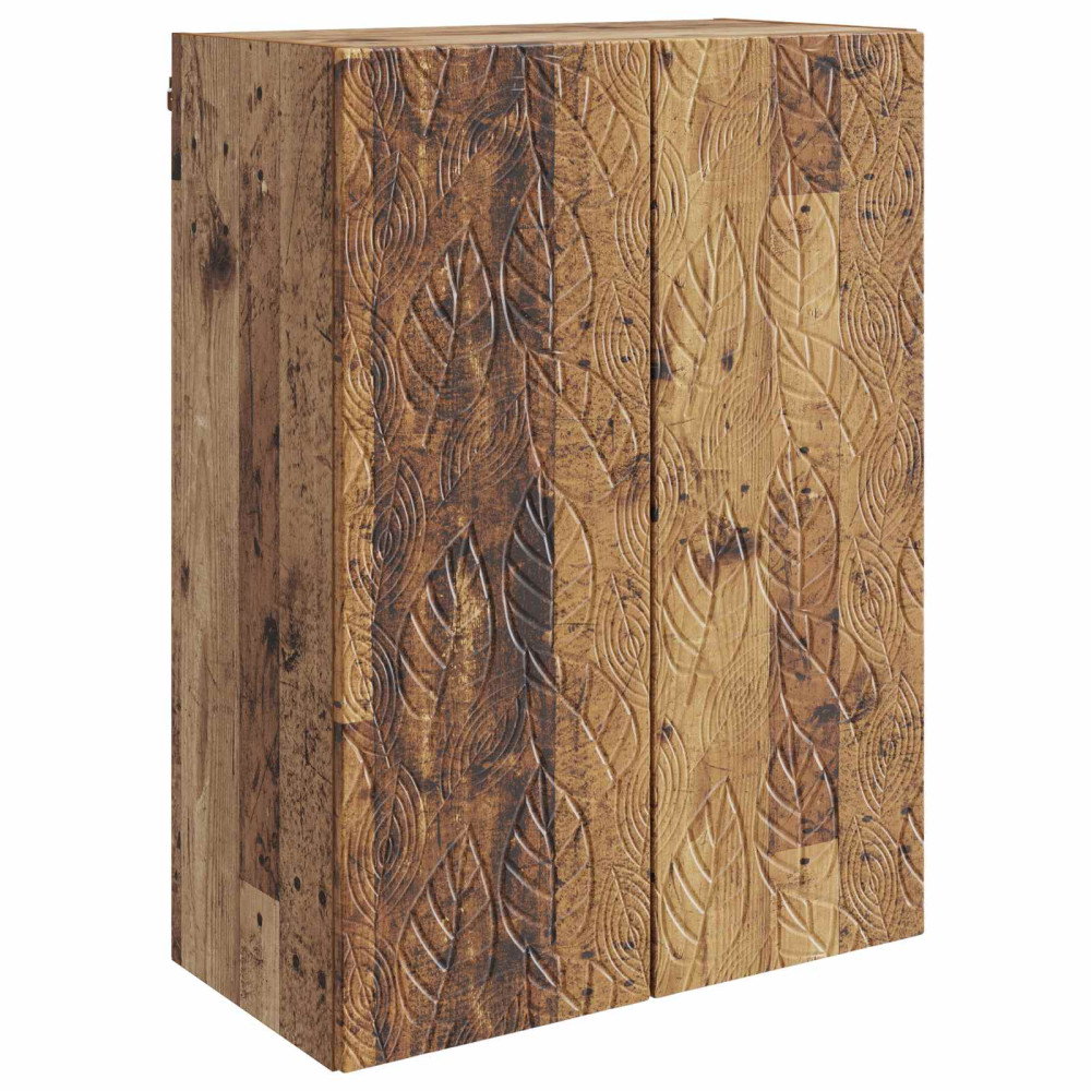 Produktbild för Väggmonterat skåp Gammalt trä 66 x 34,5 x 90 cm Konstruerat trä
