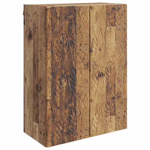 vidaXL Väggmonterat skåp Gammalt trä 66 x 34,5 x 90 cm Konstruerat trä