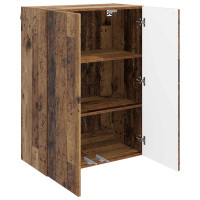 Produktbild för Väggmonterat skåp Gammalt trä 66 x 34,5 x 90 cm Konstruerat trä