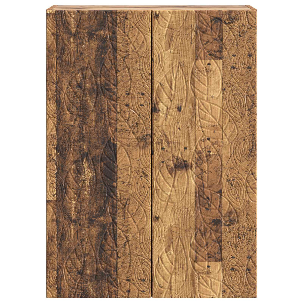 Produktbild för Väggmonterat skåp Gammalt trä 66 x 34,5 x 90 cm Konstruerat trä