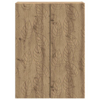 Produktbild för Väggmonterat skåp Artisan-ek 66 x 34,5 x 90 cm Konstruerat trä