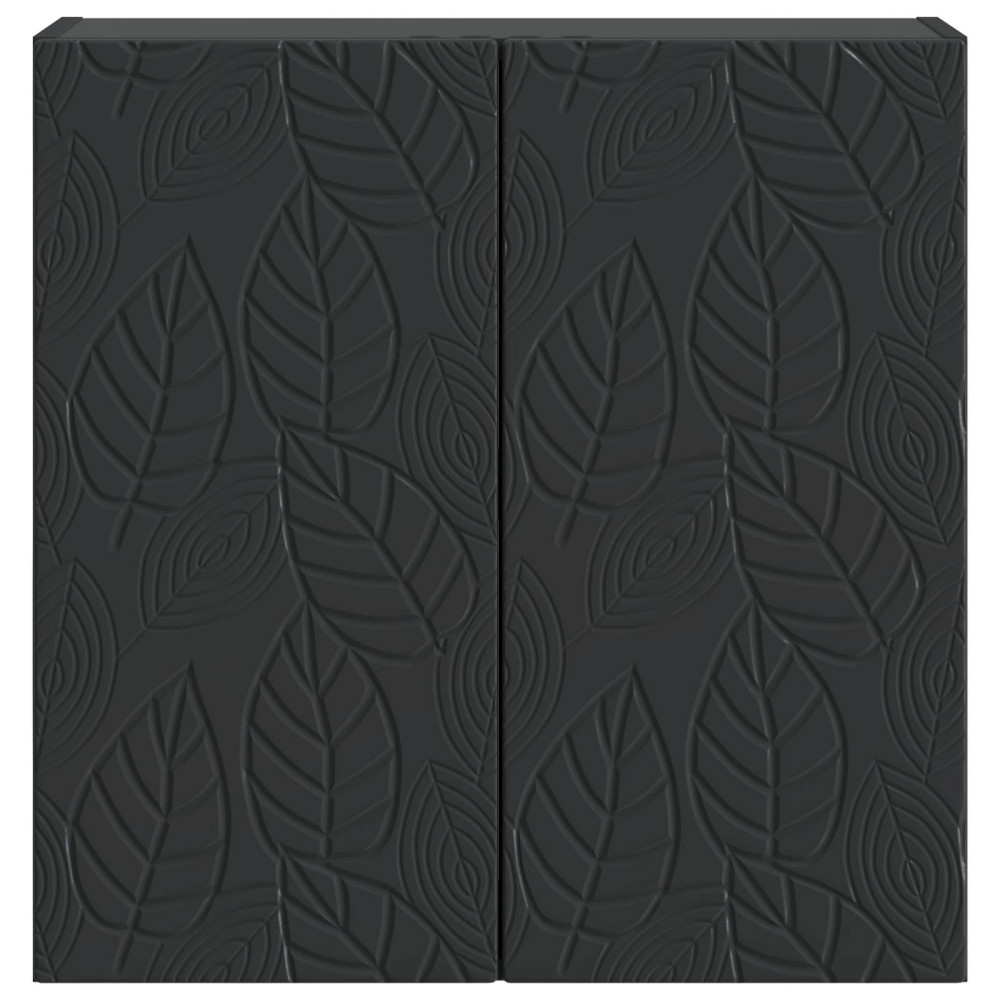 Produktbild för Väggmonterat skåp Svart 59 x 31 x 60 cm Konstruerat trä