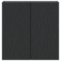 Produktbild för Väggmonterat skåp Svart 59 x 31 x 60 cm Konstruerat trä