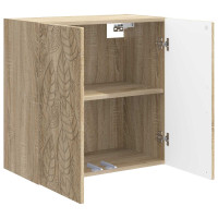 Produktbild för Väggmonterat skåp Sonoma-ek 59 x 31 x 60 cm Konstruerat trä