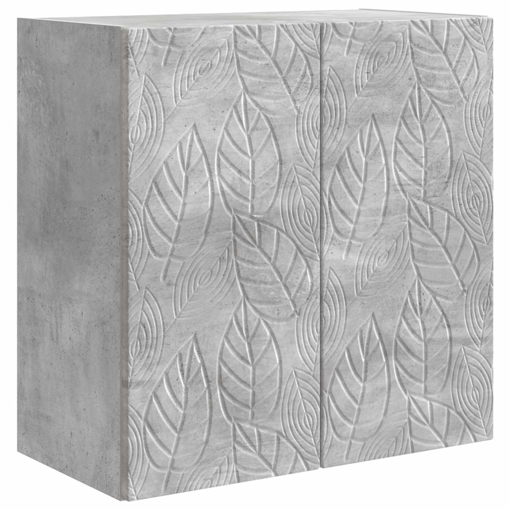Produktbild för Väggmonterat skåp Betonggrå 59 x 31 x 60 cm Konstruerat trä