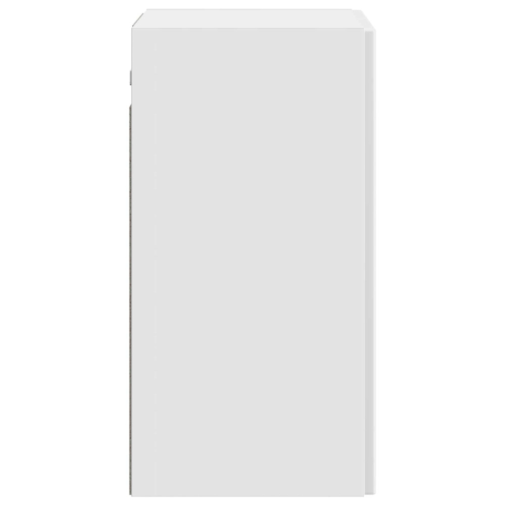 Produktbild för Väggmonterat skåp Vit högglans 59 x 31 x 60 cm Konstruerat trä