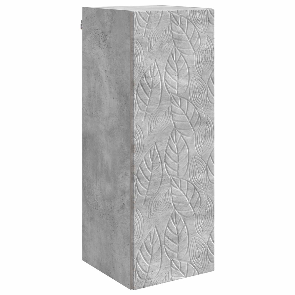 Produktbild för Väggmonterat skåp Betonggrå 33 x 34,5 x 90 cm Konstruerat trä