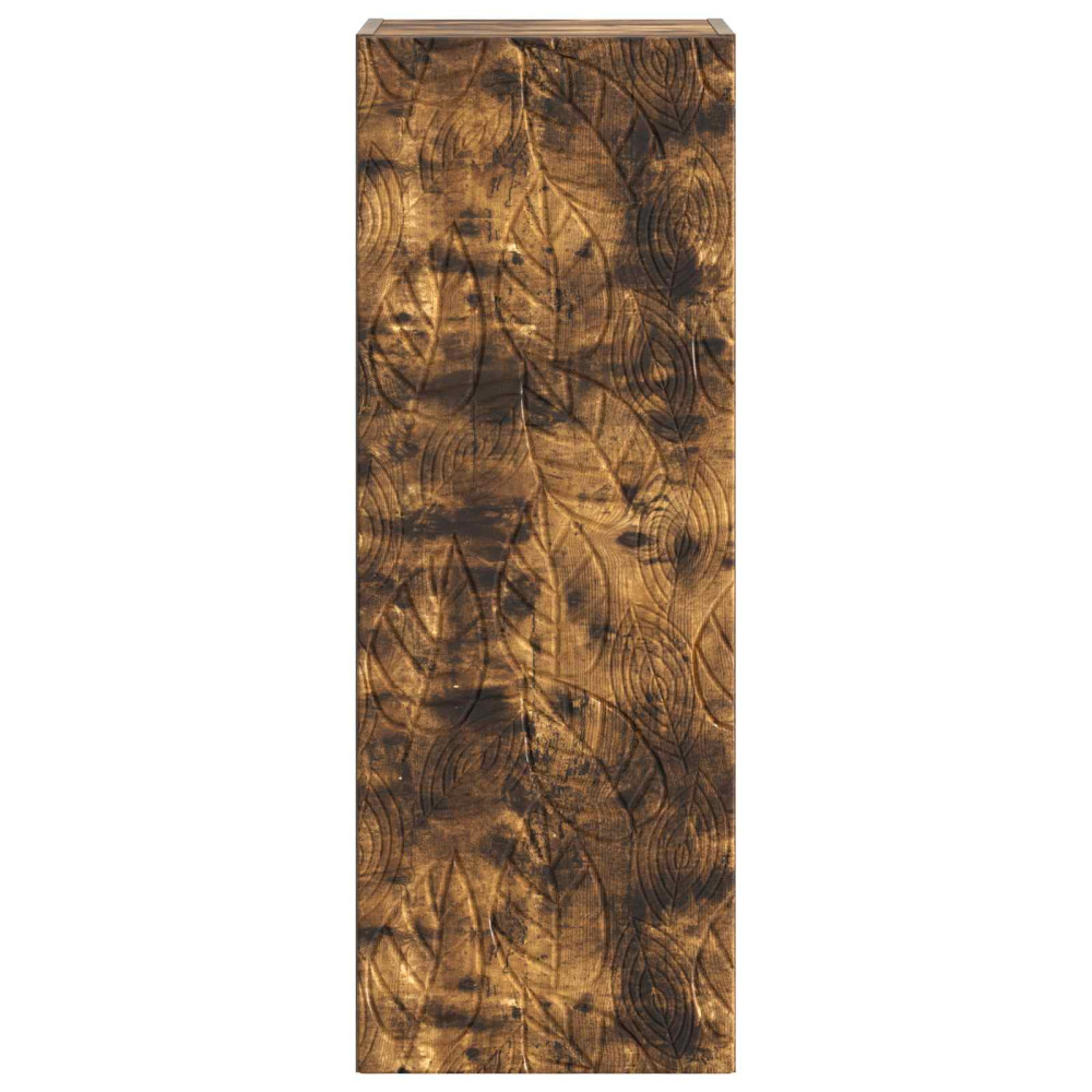 Produktbild för Väggmonterat skåp Rökt ek 33 x 34,5 x 90 cm Konstruerat trä
