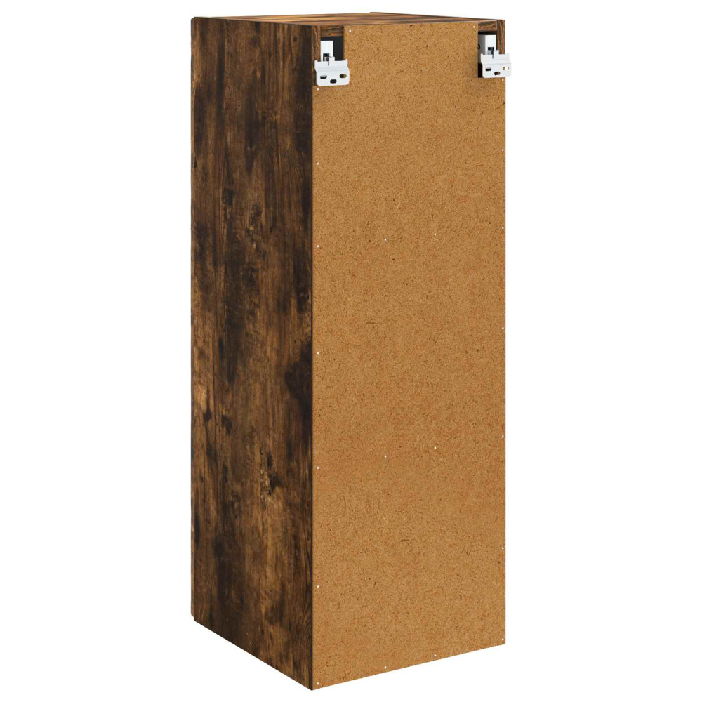Produktbild för Väggmonterat skåp Rökt ek 33 x 34,5 x 90 cm Konstruerat trä