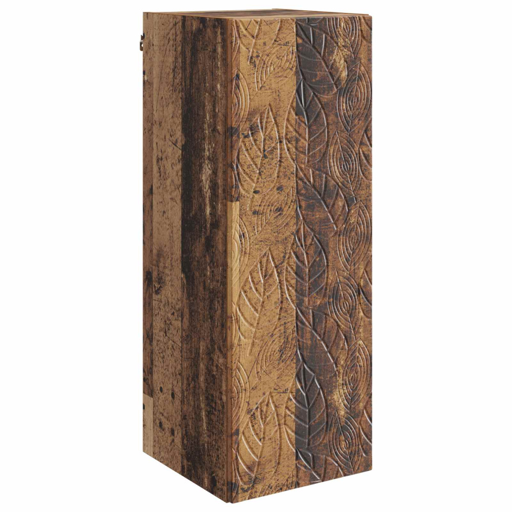 Produktbild för Väggmonterat skåp Gammalt trä 33 x 34,5 x 90 cm Konstruerat trä