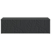 Produktbild för Väggmonterad sidobord Svart 59 x 34,5 x 17 cm Konstruerat trä