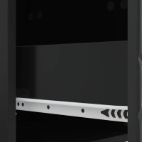 Produktbild för Väggmonterad sidobord Svart 59 x 34,5 x 17 cm Konstruerat trä