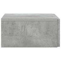 Produktbild för Väggmonterad sidobord Betonggrå 59 x 34,5 x 17 cm