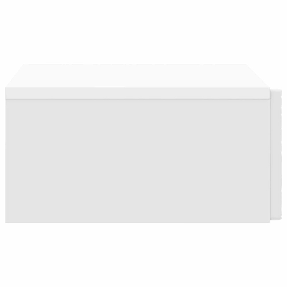Produktbild för Väggmonterad sidobord Vit högglans 59 x 34,5 x 17 cm