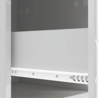 Produktbild för Väggmonterad sidobord Vit högglans 59 x 34,5 x 17 cm
