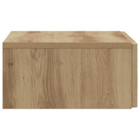 Produktbild för Väggmonterad sidobord Artisan-ek 59 x 34,5 x 17 cm