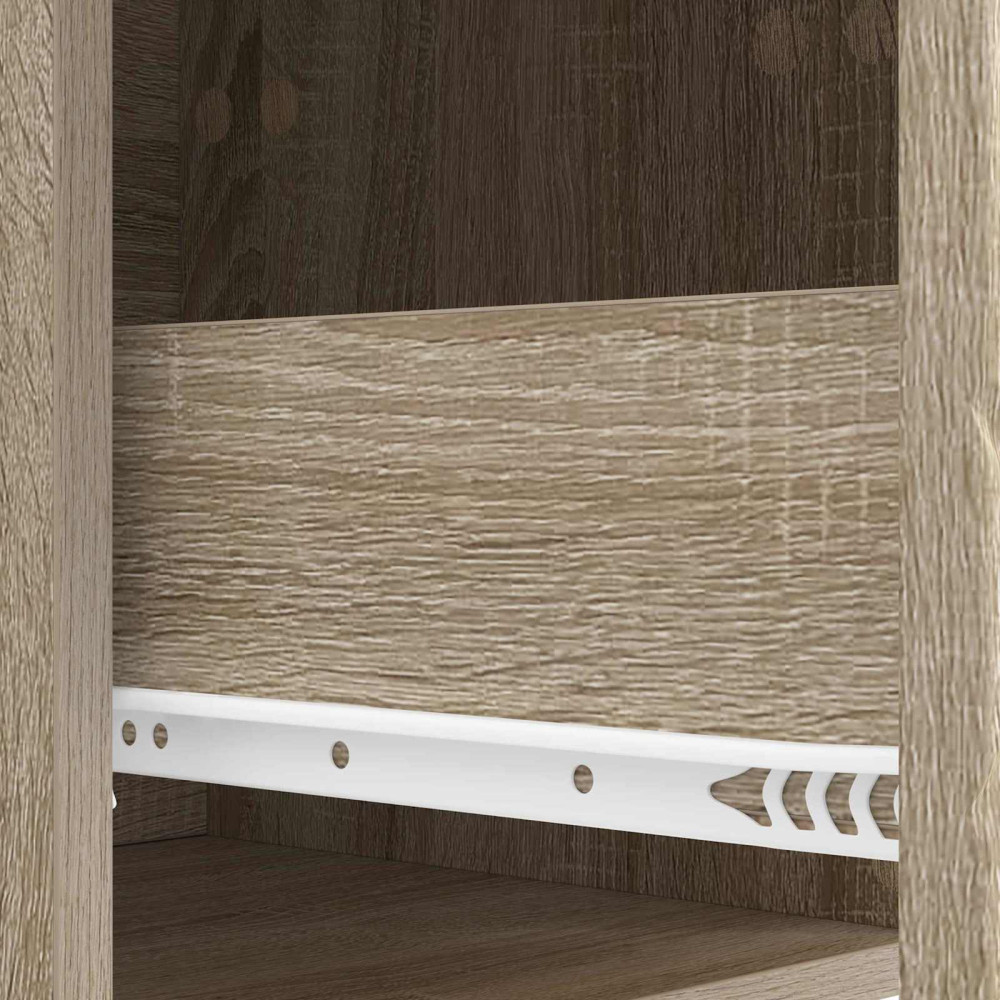 Produktbild för Väggmonterad sidobord Sonoma-ek 87,5 x 34,5 x 17 cm