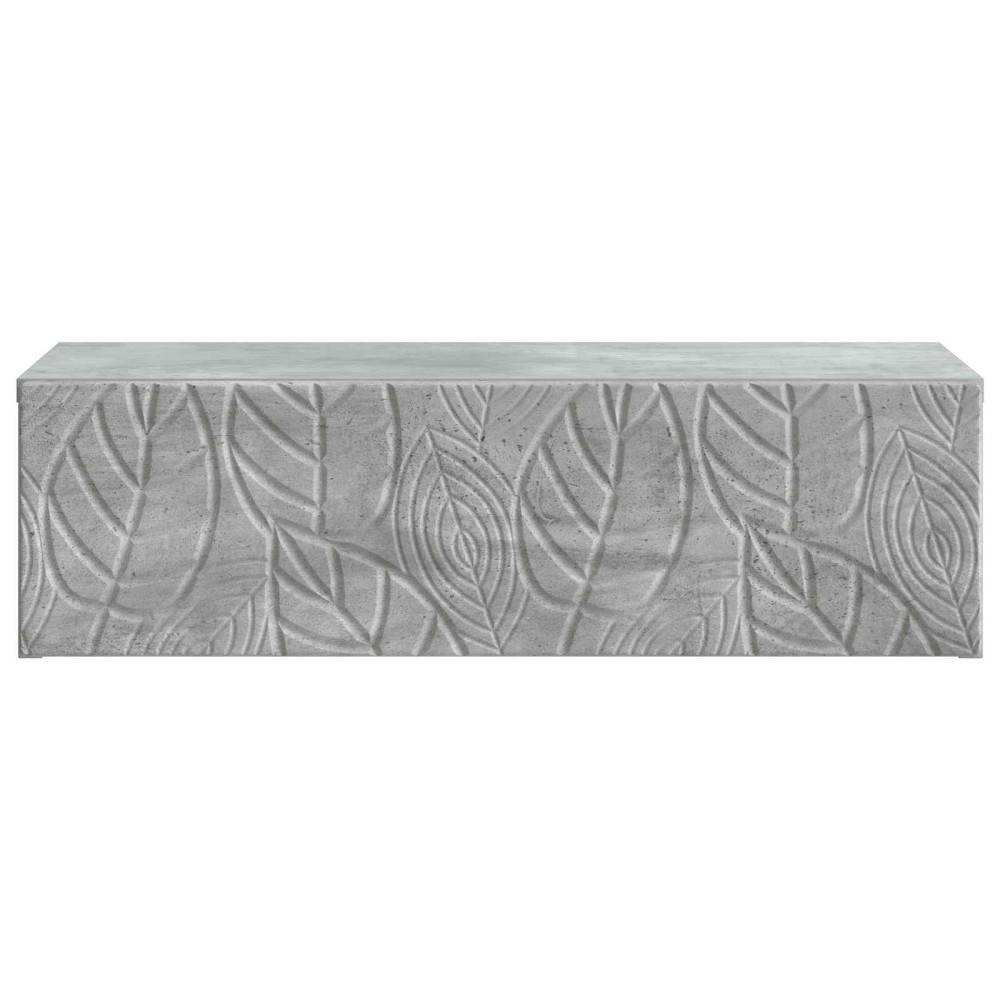 Produktbild för Väggmonterad sidobord Betonggrå 87,5 x 34,5 x 17 cm