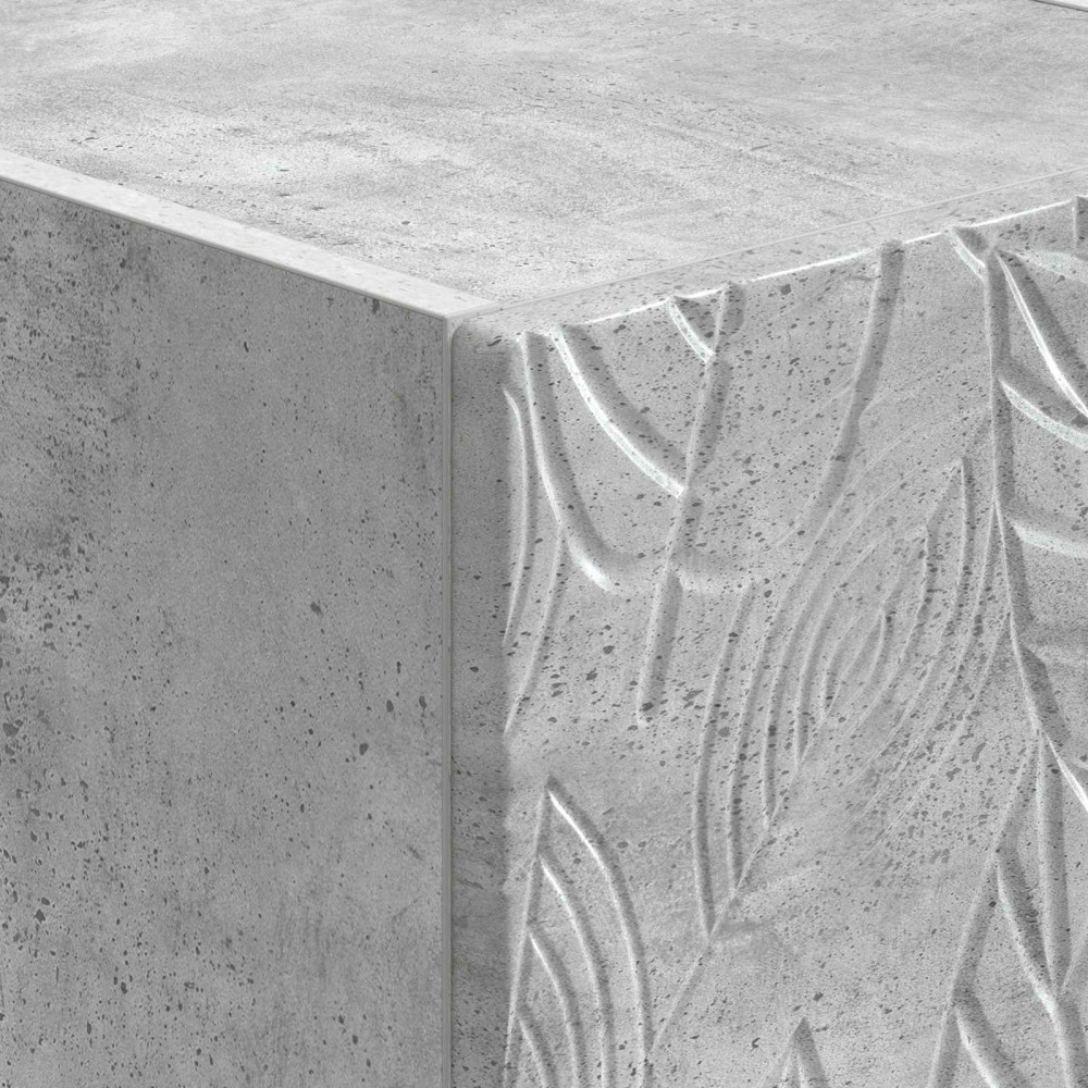 Produktbild för Väggmonterad sidobord Betonggrå 87,5 x 34,5 x 17 cm