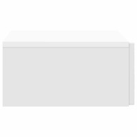 Produktbild för Väggmonterad sidobord Vit högglans 87,5 x 34,5 x 17 cm
