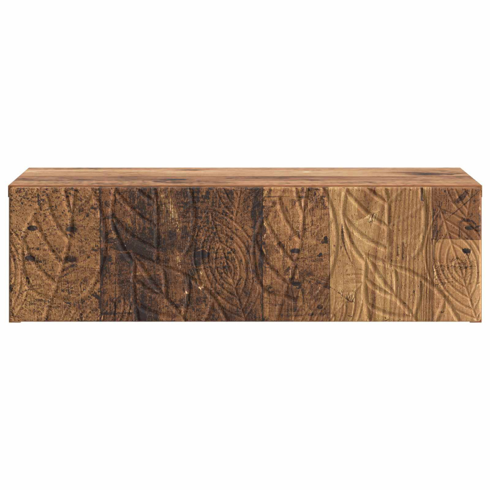 Produktbild för Väggmonterad sidobord Gammalt trä 87,5 x 34,5 x 17 cm