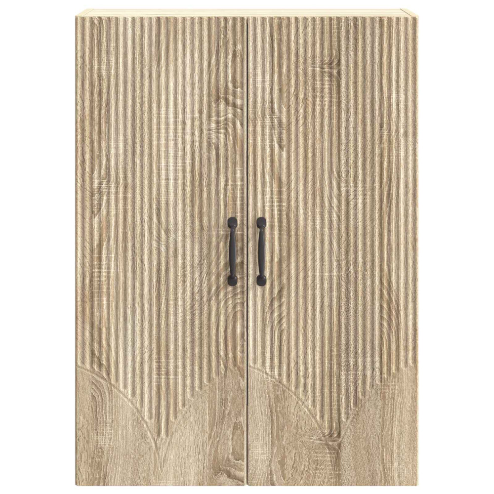 Produktbild för Väggmonterat skåp Sonoma-ek 66 x 34,5 x 90 cm Konstruerat trä