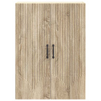 Produktbild för Väggmonterat skåp Sonoma-ek 66 x 34,5 x 90 cm Konstruerat trä