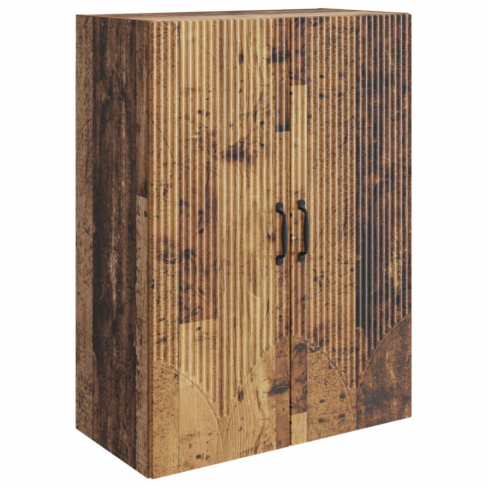 Produktbild för Väggmonterat skåp Gammalt trä 66 x 34,5 x 90 cm Konstruerat trä