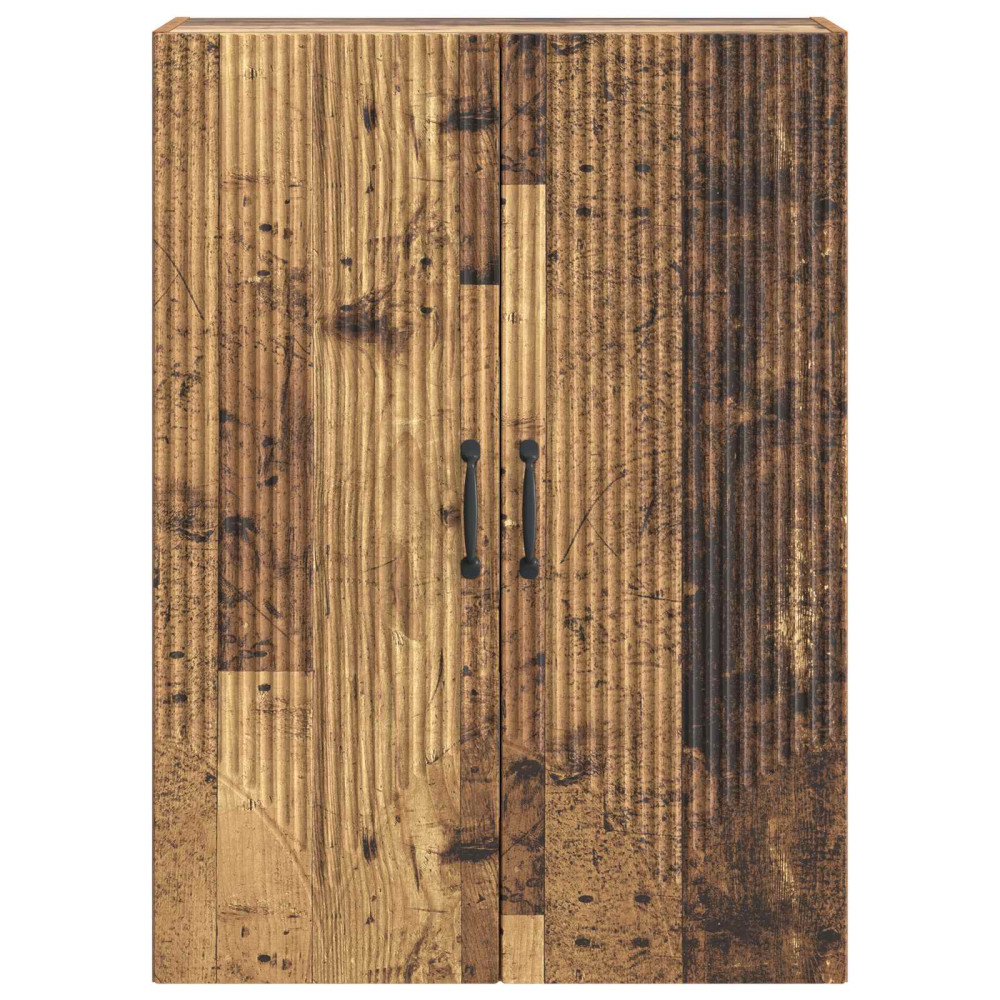 Produktbild för Väggmonterat skåp Gammalt trä 66 x 34,5 x 90 cm Konstruerat trä