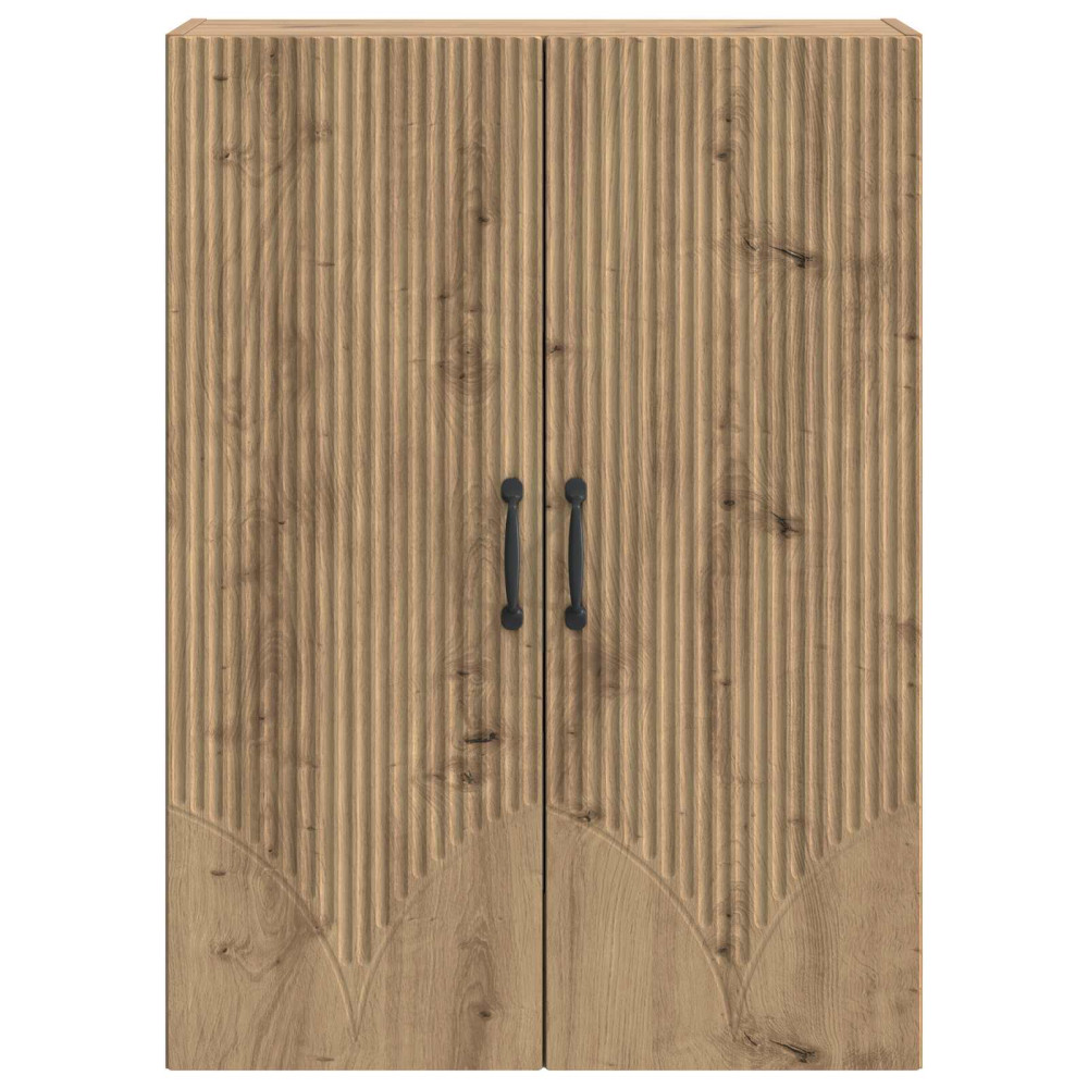Produktbild för Väggmonterat skåp Artisan-ek 66 x 34,5 x 90 cm Konstruerat trä