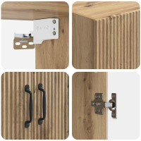 Produktbild för Väggmonterat skåp Artisan-ek 66 x 34,5 x 90 cm Konstruerat trä