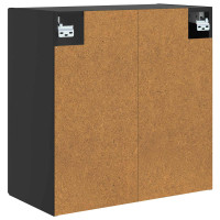 Produktbild för Väggmonterat skåp Svart 59 x 31 x 60 cm Konstruerat trä
