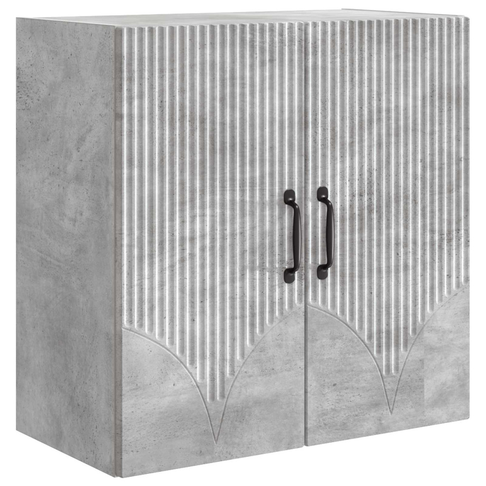Produktbild för Väggmonterat skåp Betonggrå 59 x 31 x 60 cm Konstruerat trä