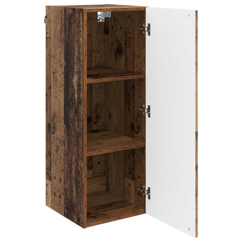 Produktbild för Väggmonterat skåp Gammalt trä 33 x 34,5 x 90 cm Konstruerat trä