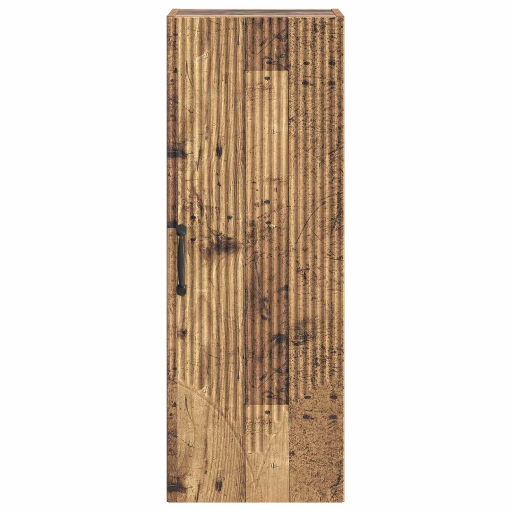 Produktbild för Väggmonterat skåp Gammalt trä 33 x 34,5 x 90 cm Konstruerat trä