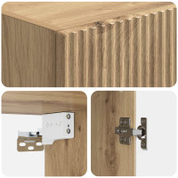 Produktbild för Väggmonterat skåp Artisan-ek 33 x 34,5 x 90 cm Konstruerat trä