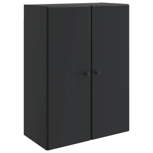 vidaXL Väggmonterat skåp Svart 66 x 34,5 x 90 cm Konstruerat trä