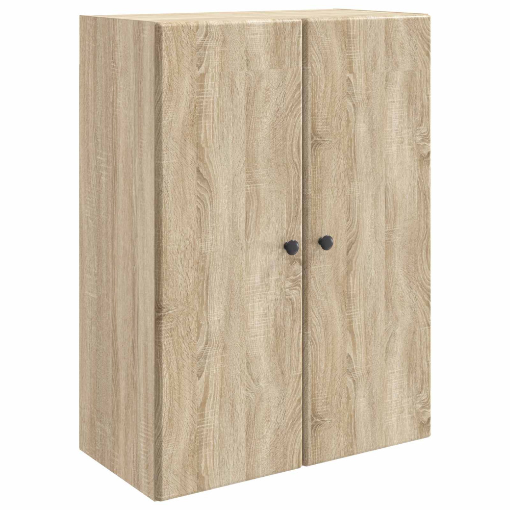 Produktbild för Väggmonterat skåp Sonoma-ek 66 x 34,5 x 90 cm Konstruerat trä
