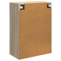 Produktbild för Väggmonterat skåp Sonoma-ek 66 x 34,5 x 90 cm Konstruerat trä
