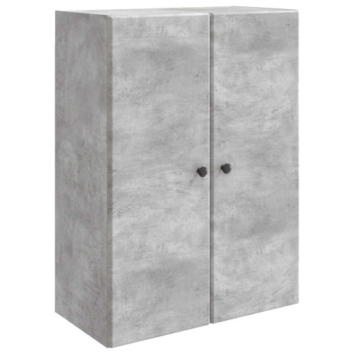 vidaXL Väggmonterat skåp Betonggrå 66 x 34,5 x 90 cm Konstruerat trä