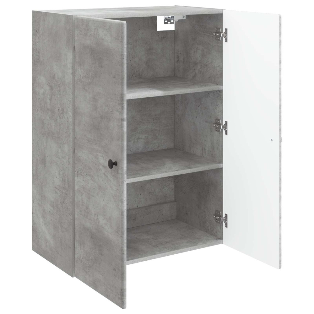 Produktbild för Väggmonterat skåp Betonggrå 66 x 34,5 x 90 cm Konstruerat trä