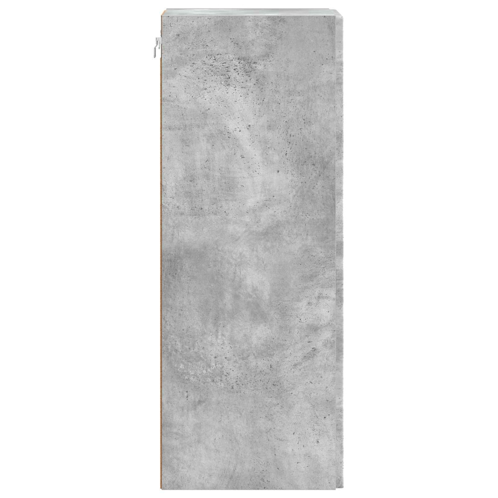 Produktbild för Väggmonterat skåp Betonggrå 66 x 34,5 x 90 cm Konstruerat trä