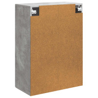 Produktbild för Väggmonterat skåp Betonggrå 66 x 34,5 x 90 cm Konstruerat trä